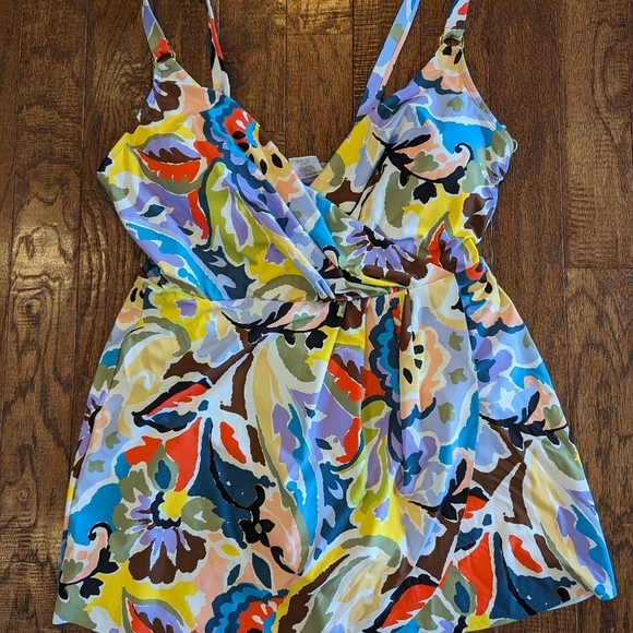 NWT Anne Cole Paisley Swim Dress plus size 20W - Picture 12 of 16